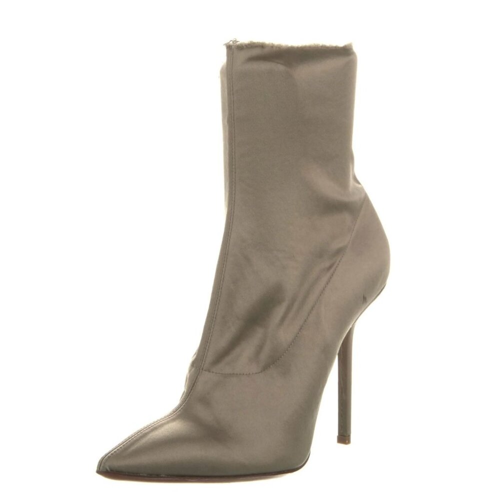 VETEMENTS Satin Distressed Accents Sock Boots